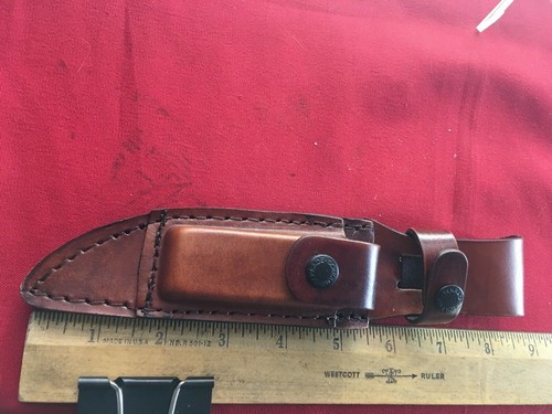 Leather sheath with - leather, for